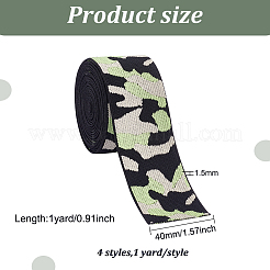 4 Yards 4 Colors Flat Elastic Nylon Band&nbsp;EC-FG0001-02
