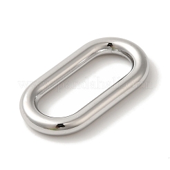 変色しない304ステンレススチール製リンクリング  オーバル  ステンレス鋼色  22x12x2.5mm  内径：17x6mm&nbsp;STAS-Z086-04P