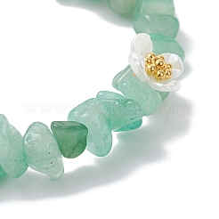 Natural Green Aventurine Beaded Stretch Bracelets for Women&nbsp;BJEW-JB12315-01