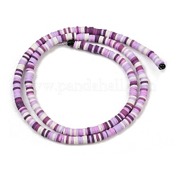 Handmade Polymer Clay Beads Strands&nbsp;PY-CBA18ED-02C