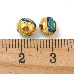 Rack Plating Brass Enamel Beads&nbsp;KK-P277-36G-01