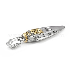 Ion Plating(IP) 304 Stainless Steel Pendants&nbsp;STAS-G303-28AS