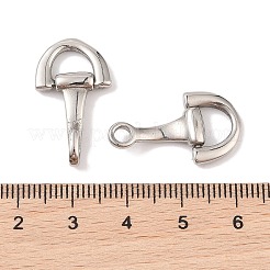 Non-Tarnish 304 Stainless Steel Hook Clasps&nbsp;STAS-C109-24P