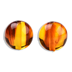 Resin Imitation Amber Beads&nbsp;RESI-N034-24-H01