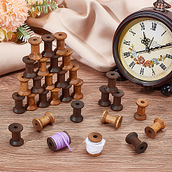 30Pcs 2 Colors Wooden Empty Spools for Wire&nbsp;TOOL-ME0001-04
