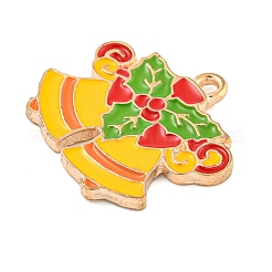 Christmas Theme Alloy Enamel Pendants&nbsp;ENAM-M221-01KCG-05