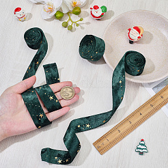 3M Double Sided Star Gold Stamping Flannelette Ribbons for Sewing Craft&nbsp;SRIB-GF0001-55B