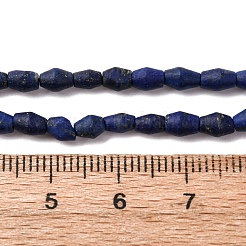 天然石ラピスラズリビーズ連売り  双円錐形  4.5~6x3~4.5mm  穴：0.8mm  約76~80個/連  14.57~15.16''（37~38.5センチメートル）&nbsp;G-F808-J01-01