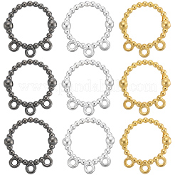 90Pcs 3 Styles Alloy Bead Frame&nbsp;FIND-SC0017-84