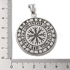 304 Stainless Steel Big Pendants&nbsp;STAS-D091-09AS
