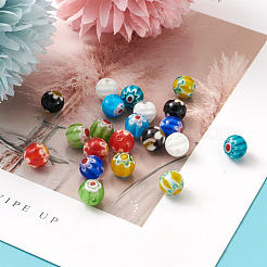 Handmade Millefiori Lampwork Beads&nbsp;LK-CD0001-001