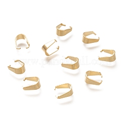 201ステンレススチールスナップオンベイル  18KGP本金メッキ  8.5x7x4mm  インナーハイ：7mm&nbsp;STAS-H135B-G