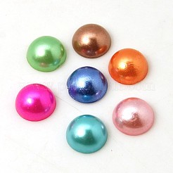 Imitation Pearl Acrylic Cabochons&nbsp;OACR-C004-4x2mm-M