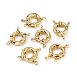 Rack Plating Brass Spring Ring Clasps&nbsp;KK-D399-A-G-NF