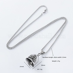 Vintage 304 Stainless Steel Motorcycle Guardian Bell Pendant for Bike Riding and Decor&nbsp;UB4334