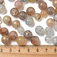 混合スタイルのガラスビーズ  ラウンド  ミックスカラー  8~10mm&nbsp;X1-GLAA-XCP0012-02W
