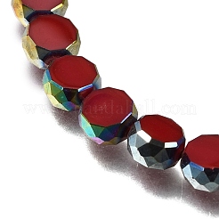 Electroplated Transparent Glass Beads Strands&nbsp;GL-CBA98F0-06A-04
