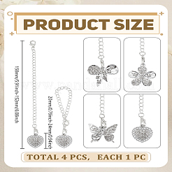 4Pcs Alloy Crystal Rhinestone Cup Charms&nbsp;HJEW-LP00069