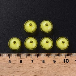透明なアクリルビーズ  二層ビーズ  ラウンド  シャンパンイエロー  11.5x11mm  穴：2mm  約520個/500g&nbsp;TACR-S152-16A-717