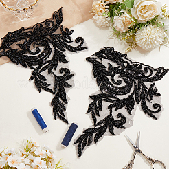 Polyester Embroidery Ornament Accessories&nbsp;DIY-WH20055-003C