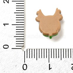 クリスマス オペーク レジン カボション  エルク  13x11.5x5mm&nbsp;RESI-R453-01J