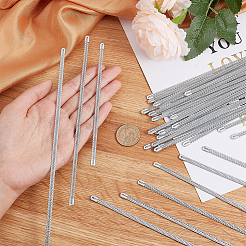 40Pcs 4 Style  Iron Spiral Corset Boning Stay&nbsp;FIND-PH0009-66