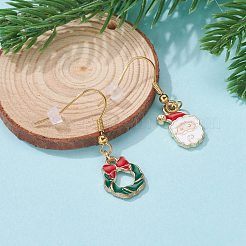Alloy Enamel Dangle Earrings&nbsp;EJEW-JE04523