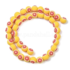 Handmade Polymer Clay Beads Strands&nbsp;PY-CBAEC33-02N