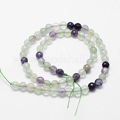 Natural Fluorite Beads Strands&nbsp;G-G736-07-4mm