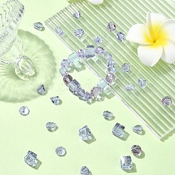 50Pcs 5 Styles Imitation Austrian Crystal Beads&nbsp;FIND-YW0004-71A