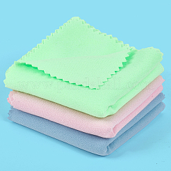 6Pcs 3 Colors Microfiber Musical Instrument Pipe Cleaning Cloth&nbsp;AJEW-CN0004-27