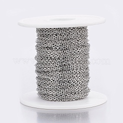 Tarnish Resistant 304 Stainless Steel Cable Chains&nbsp;CHS-H017-02P-20M