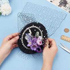 Polyester Mesh Ribbons for Bridal Headwear&nbsp;AJEW-WH0518-73B