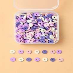 20G 4 Colors Handmade Polymer Clay Beads&nbsp;CLAY-YW0001-84A