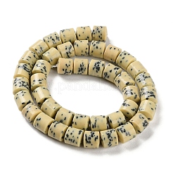 Imitation Dalmatian Handmade Porcelain Beads Strands&nbsp;PORC-H011-06B