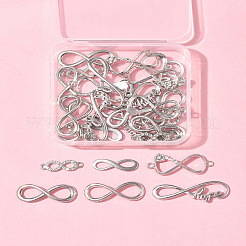 30Pcs 6 Styles Tibetan Style Alloy Infinity with Hope Connector Charms&nbsp;TIBE-FS0003-26