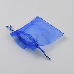 Rectangle Organza Drawstring Gift Bags with Ribbon&nbsp;OP-WH20005-01B