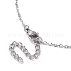 Natural Green Aventurine Interchangeable Holder Pendant Necklace for Women&nbsp;NJEW-JN04631-01