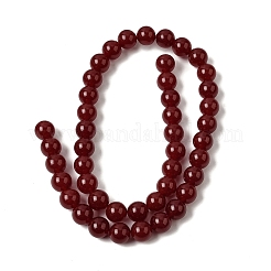 Natural White Jade Beads Strands&nbsp;G-H348-8mm-01