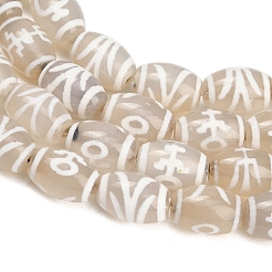 Tibetan Style dZi Beads Strands&nbsp;GG-CBA4812-C01-8X12MM