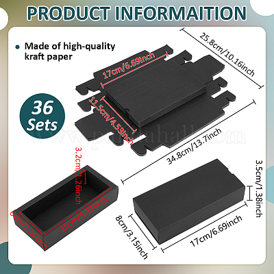 Kraft Paper Folding Drawer Boxes&nbsp;CON-WH0110-66C-1