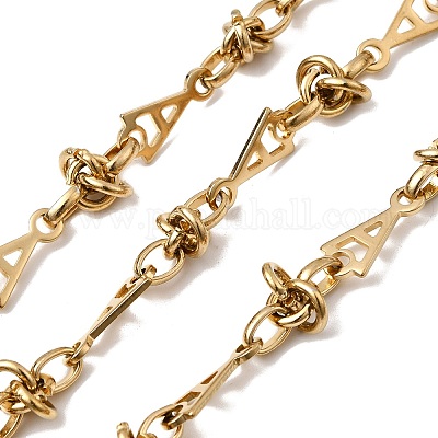 Triangular Link Chain Wholesale 304 Stainless Steel Triangle Link Chains - Pandahall.com
