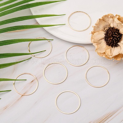 Brass Linking Rings&nbsp;X-KK-S327-06KC-30mm-1