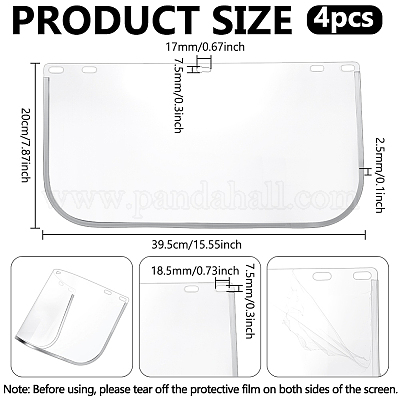 PC Plastic Safety Face Shield&nbsp;FIND-WH0816-093A-1