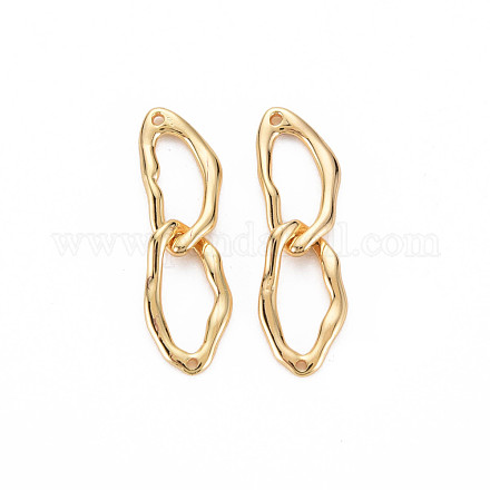 Brass Connector Charms&nbsp;KK-S364-001-1