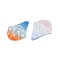 Printed Acrylic Pendants, Ocean Theme, Dolphin, 39.5x31x2.5mm, Hole: 1.5mm