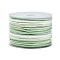 50M Segment Dyed Macrame Cotton Cord, Round Braided Rope, for Wall Hanging, Crafts, Gift Wrapping, Pale Green, 3mm, about 54.68 Yards(50m)/Roll