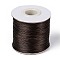 Waxed Polyester Cord, Bead Cord, Coconut Brown, 0.5mm, about 169.51~174.98 Yards(155~160m)/Roll