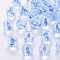 Transparent Acrylic Beads, Pumpkin, Royal Blue, 17.5x16mm, Hole: 1.8mm, about 183pcs/500g
