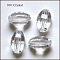 Imitation Austrian Crystal Beads, Grade AAA, Faceted, Oval, Clear, 10x13mm, Hole: 0.9~1mm